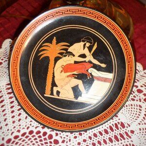Souvenir PLATE - GREECE ~ Displaying Sample of Elfusinian Mystery